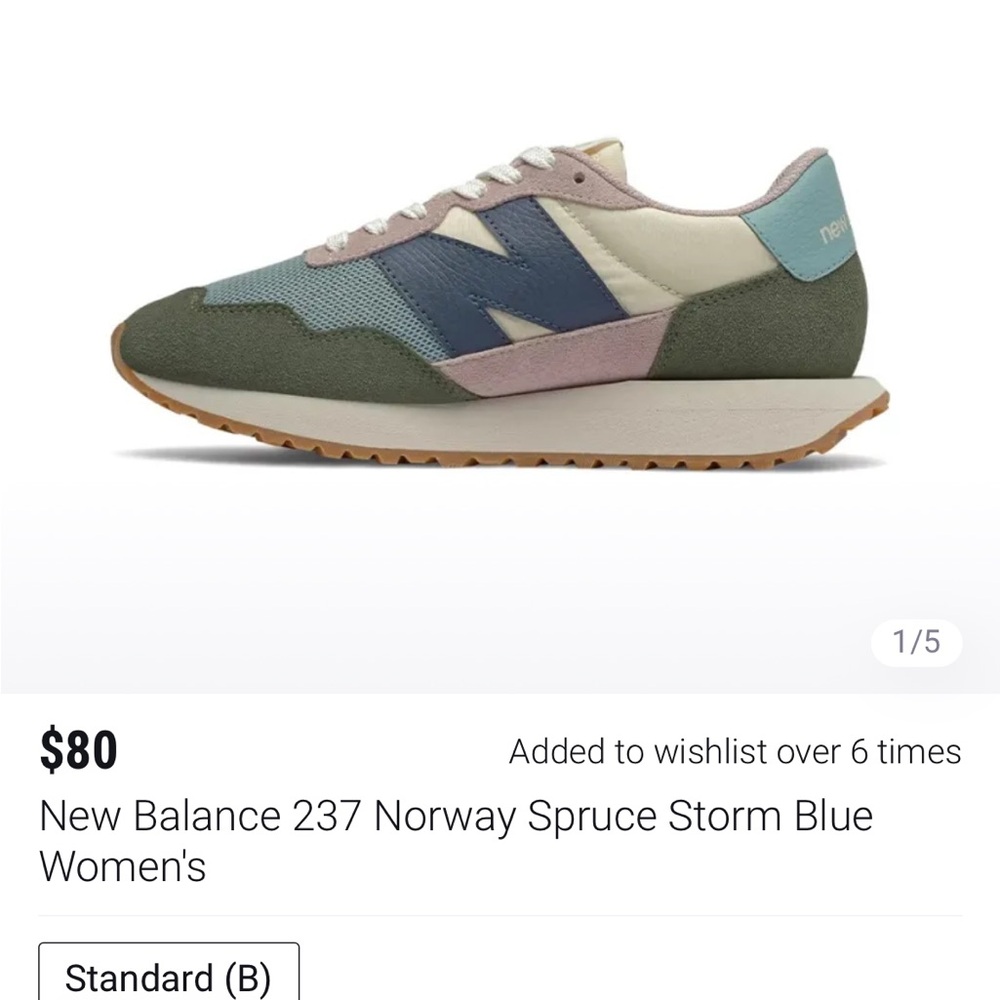 Women’s New Balance 237 Size 8
